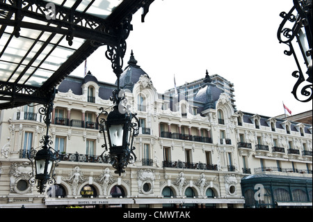 Künstlerischen Bild des Hotel de Paris in Monte Carlo, Monaco. Stockfoto