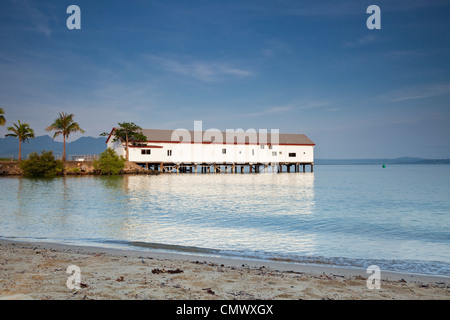 Die historischen Zucker Wharf auf Dickson Inlet. Port Douglas, Queensland, Australien Stockfoto