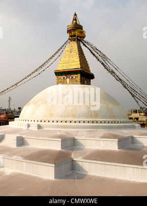 Stupa des buddhistischen Tempels in Boudhanath Stockfoto