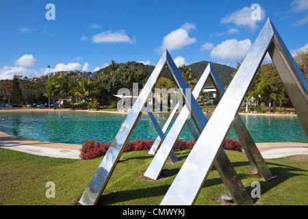 Airlie Beach-Lagune. Airlie Beach, Whitsundays, Queensland, Australien Stockfoto