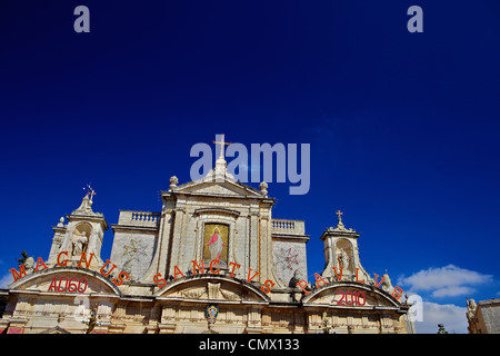 Äußere St. Pauls Kirche und Grotte (Pfarrkirche Chiesa di San Paolo), Rabat, Malta Stockfoto