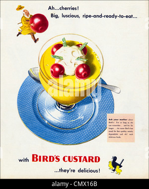 Vogels Pudding Anzeige Original Werbung von der 1940er Jahre Periode Zeitschriftenwerbung Stockfoto