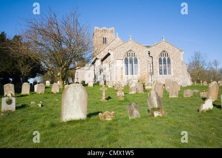 Pfarrkirche St. Maria, Benhall, Suffolk, England Stockfoto