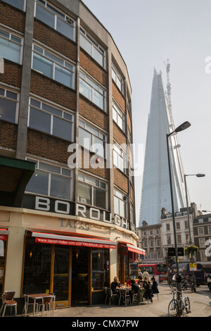 Borough Market und der Shard Wolkenkratzer Stockfoto
