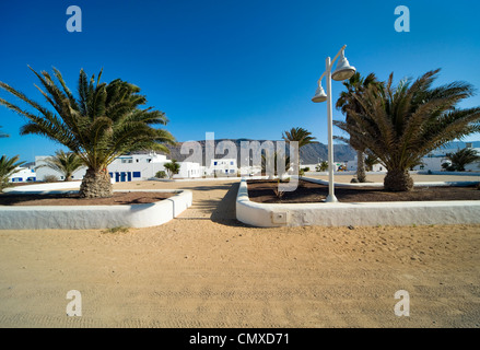 La Graciosa Insel Stadt von Caleta del Sebo, Kanarische Inseln-Spanien Stockfoto