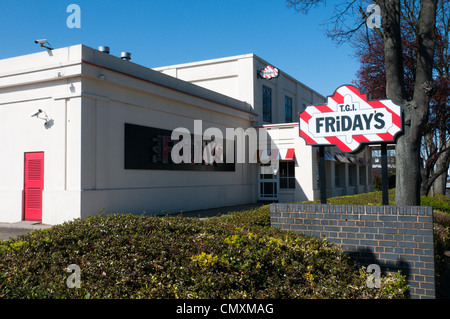 T.G.I. Friday Restaurant in Croydon, England Stockfoto