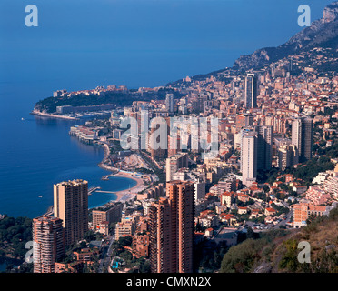 Skyline, Monte Carlo, Monaco, Cote d ' Azur, Frankreich Stockfoto