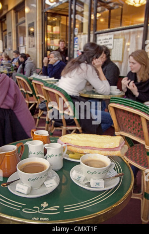 Paris St Deutsch Cafe Flore Stockfoto