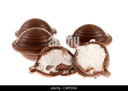 Chocolate Marshmallow fliegende Untertassen Stockfoto