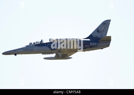 Tschechische Luftwaffe L-159T1 6067 Aero L-159 ALCA Militär Advanced Light Combat Aircraft. Tschechische gebaut multi-Role Kampfflugzeug der Welt Stockfoto