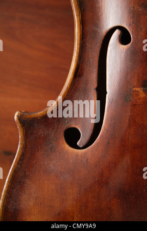 Deutschland, Oberbayern, Schäftlarn, Violine, Nahaufnahme Stockfoto