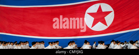 Arirang Mass Games Festival in Pyongyang Maifeiertag Stadium, Nordkorea Stockfoto