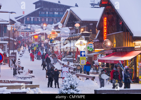 Frankreich, Haute Savoie, Morzine, Aulps Tal, Stadtzentrum Stockfoto