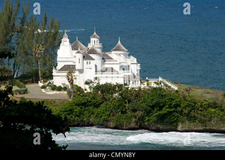 Jamaika-Port Antonio Trident Schloss Luxus Villa mit Hubschrauber Pad Pool und 8 Diener Stockfoto