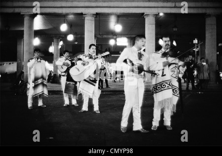 Mariachis am Plaza Garibaldi-Mexiko-Stadt. Stockfoto