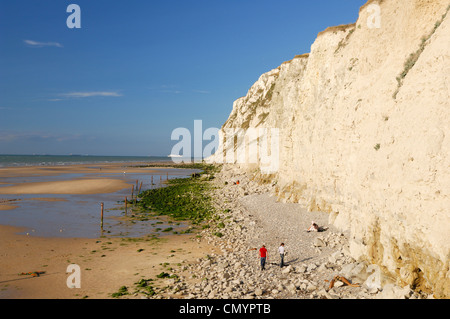 Frankreich, Pas-De-Calais, Hamiot, Cap Blanc Nez, steile Klippe Stockfoto