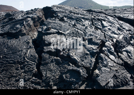 Vulkanische Felsformationen, Galapagos-Inseln Stockfoto