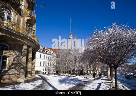 Nikolai Viertel, Ephraim-Palais, Alex, Winter, Schnee, Berlin Mitte, Deutschland Stockfoto