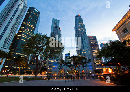 Asien-Singapur Skyline panorama Stockfoto