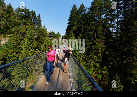 Lynn Canyon, Capilano Suspension Bridge, Vancouver, Kanada, Nordamerika Stockfoto