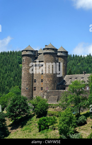 Frankreich, Cantal, Parc Naturel Regional des Vulkane d ' Auvergne (natürlichen regionalen Park der Auvergne Vulkane), Tournemire, beschriftet Stockfoto