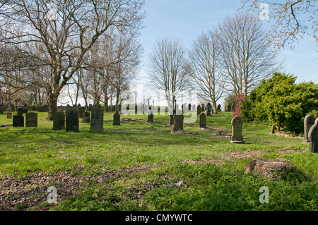 Friedhof; St.-Marien Kirche, Kippax Stockfoto