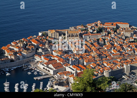 Ummauerte alte Stadt von Dubrovnik, Kroatien Stockfoto