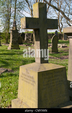 Friedhof; St.-Marien Kirche, Kippax Stockfoto