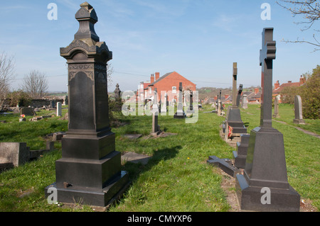 Friedhof; St.-Marien Kirche, Kippax Stockfoto