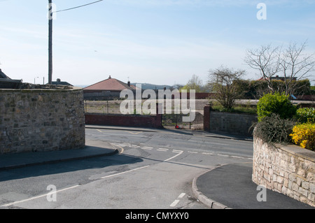 Ashtree Schule, Kippax, nach Abriss Stockfoto