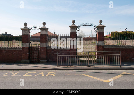 Ashtree Schule, Kippax, nach Abriss Stockfoto