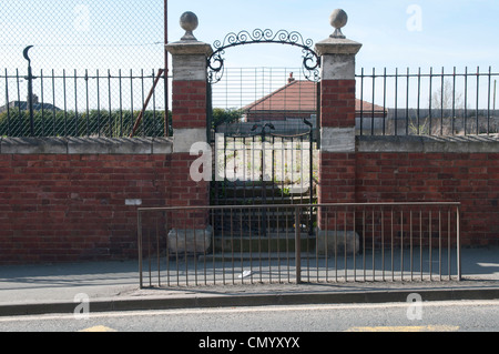 Ashtree Schule, Kippax, nach Abriss Stockfoto