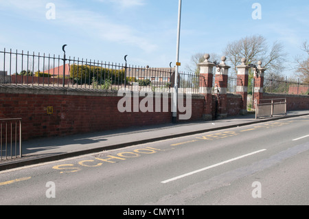 Ashtree Schule, Kippax, nach Abriss Stockfoto