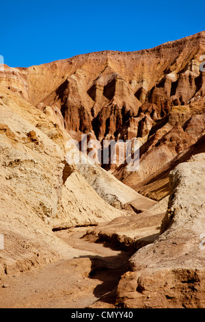 Blick durch den Golden Canyon, Death Valley Nationalpark, Kalifornien USA Stockfoto