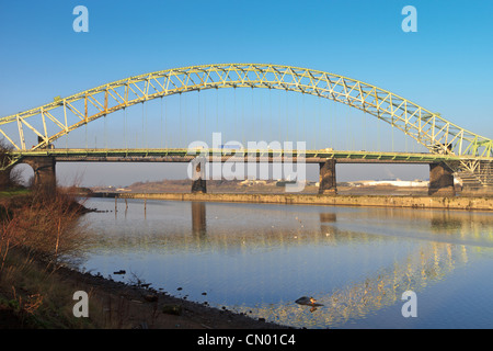 Runcorn Brücke, England Stockfoto