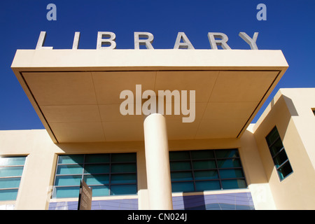 Miami Beach Florida, Regional Public Library, Schild, Logo, Besucher reisen reisen Reise touristischer Tourismus Wahrzeichen Kultur Kultur Kultur, Urlaub grou Stockfoto