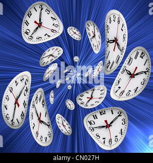 Im Laufe der Zeit. Stockfoto