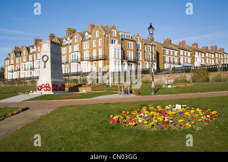 Krieg-Denkmal-Gärten und Meer Gebäude, Hunstanton, Norfolk, England Stockfoto