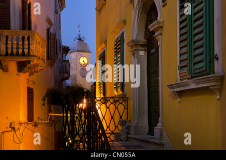 Kirchturm in Labin, Istrien, Kroatien Stockfoto