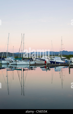 Port Douglas Marina am Dickson Inlet. Port Douglas, Queensland, Australien Stockfoto