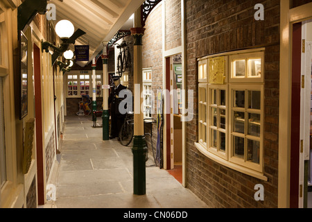 UK, Cumbria, Millom Bahnhof, Heritage Museum und Besucherzentrum Interieur Stockfoto