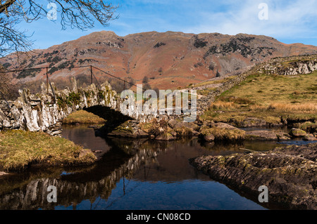 Kellerasseln Brücke im englischen Lake District Stockfoto