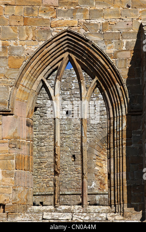 Fenster und Bogen Detail Egglestone Abtei in der Nähe von Barnard Castle County Durham UK Stockfoto