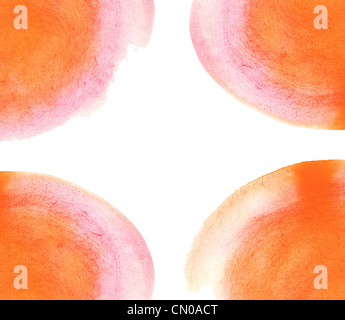abstrakte Aquarell Hintergrund rosa und orange Stockfoto
