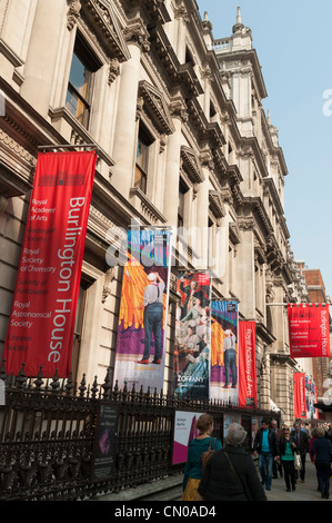 Royal Academy of Arts, Burlington House, London, UK Stockfoto