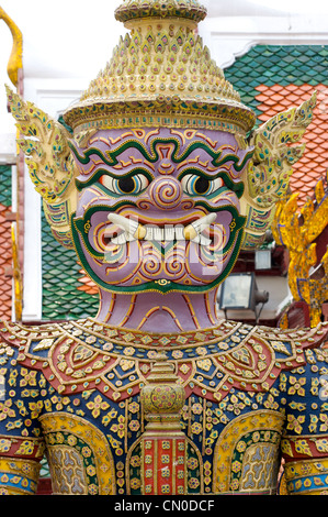 Riesigen Kreuz Hände, Wat Pra Keaw, Grand Palace, Bangkok, Thailand Stockfoto