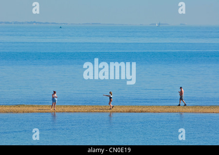 Lepe Beach in der Nähe von Southampton, Hampshire, UK Stockfoto