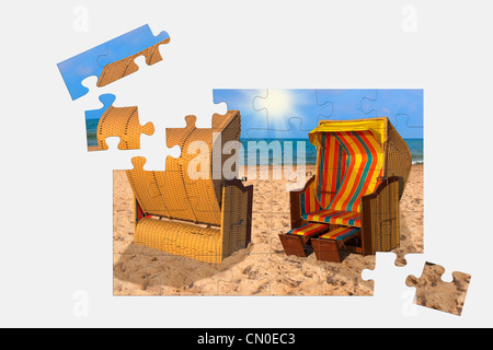 Puzzle: Ostsee Mecklenburg Vorpommern Deutschland Europa Stockfoto