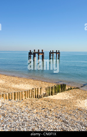 Lepe Beach in der Nähe von Southampton, Hampshire, UK Stockfoto