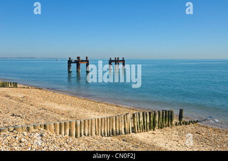 Lepe Beach in der Nähe von Southampton, Hampshire, UK Stockfoto